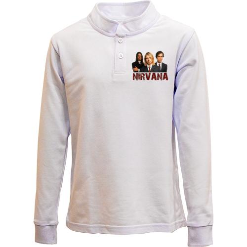 Дитячий лонгслів поло Nirvana (color)