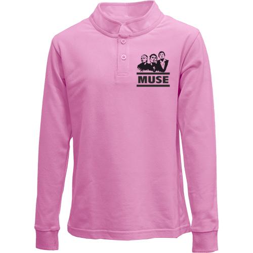 Детский лонгслив поло Muse (силуэты)