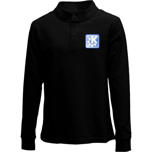 Детский лонгслив поло KDE Be free..