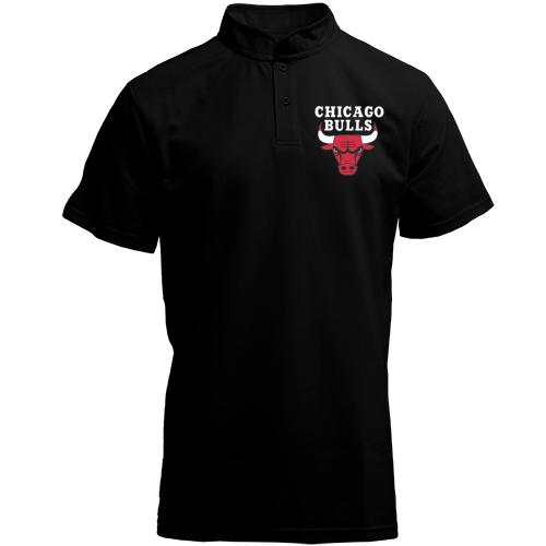 Футболка з коміром стійкою Chicago bulls