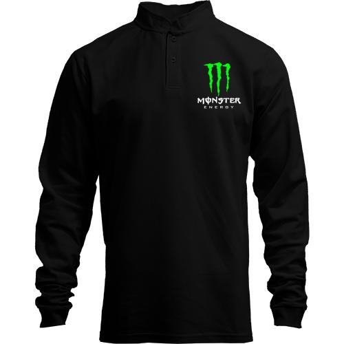 Лонгслів поло зі стійкою Monster energy