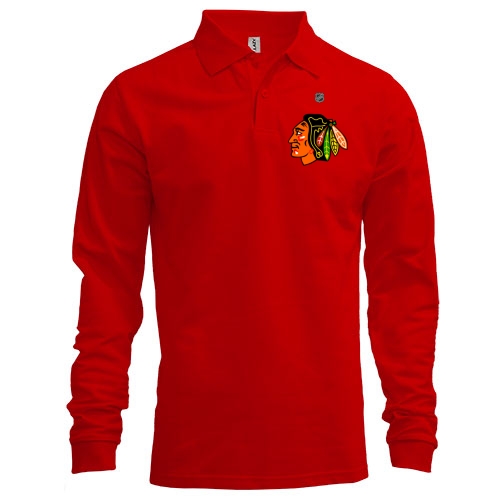 Лонгслив поло Chicago Blackhawks