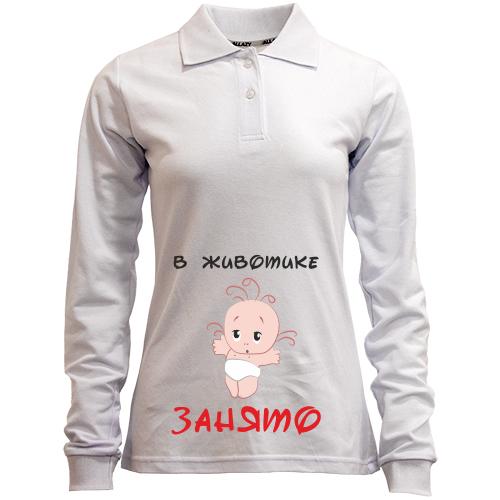 Лонгслив поло 