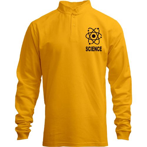 Лонгслив поло со стойкой Шелдона science