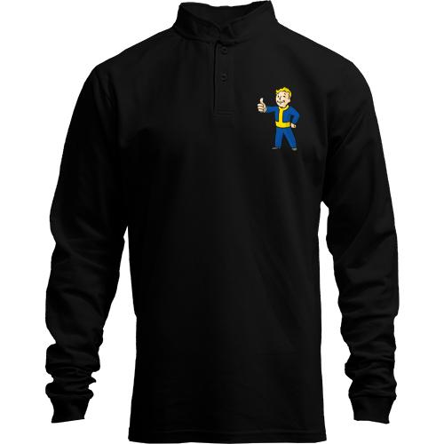 Лонгслив поло со стойкой fallout boy