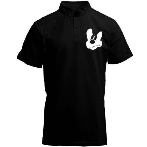 Футболка з коміром стійкою Mickey (силует)