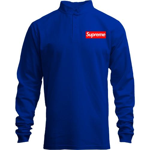 Лонгслів поло зі стійкою Супрім (Supreme)