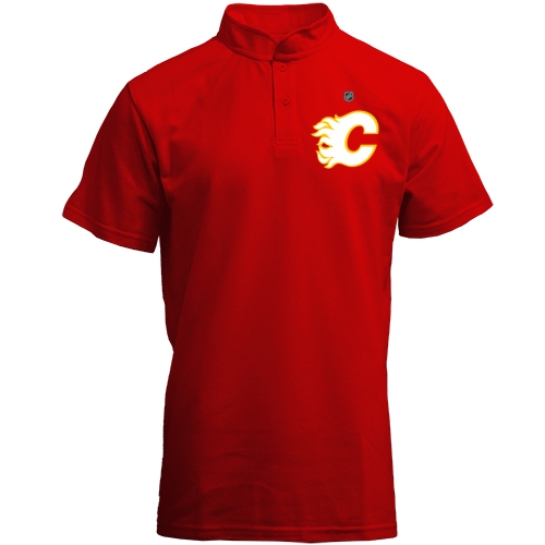 Футболка с воротником стойкой Calgary Flames