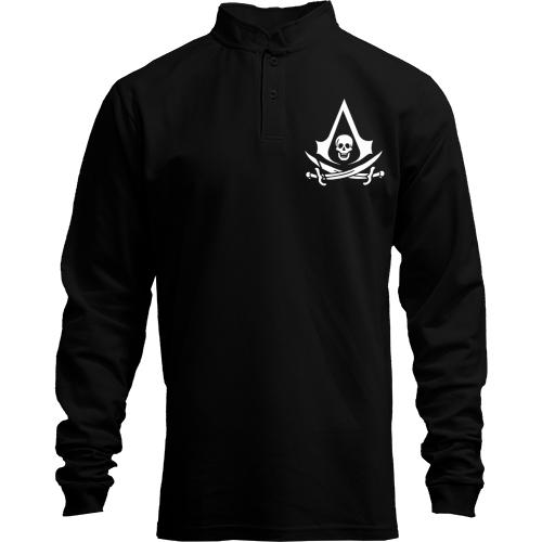 Лонгслів поло зі стійкою з лого Assassin's Creed 4