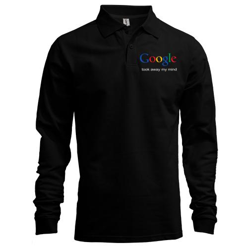 Лонгслив поло Google took away my mind