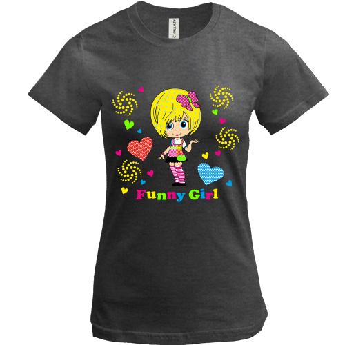 Футболка  Funny girl