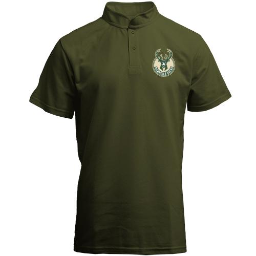 Футболка с воротником стойкой Milwaukee Bucks