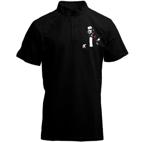 Футболка с воротником стойкой Godfather