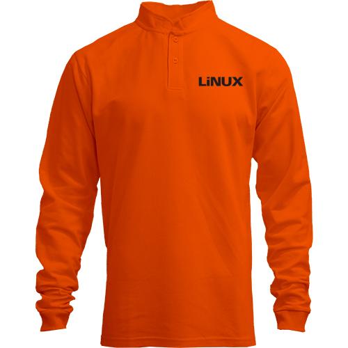 Лонгслів поло зі стійкою Linux