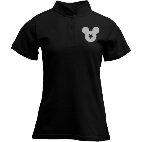 Футболка с воротником стойкой Mickey Star