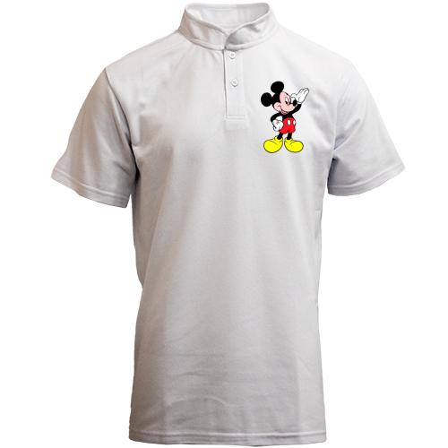 Футболка с воротником стойкой Mickey Mouse 3