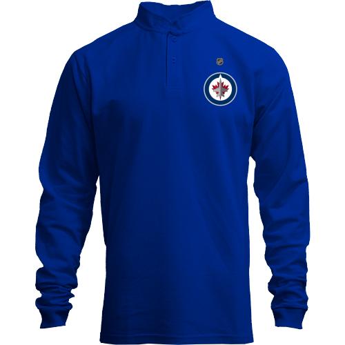 Лонгслів поло зі стійкою Winnipeg Jets