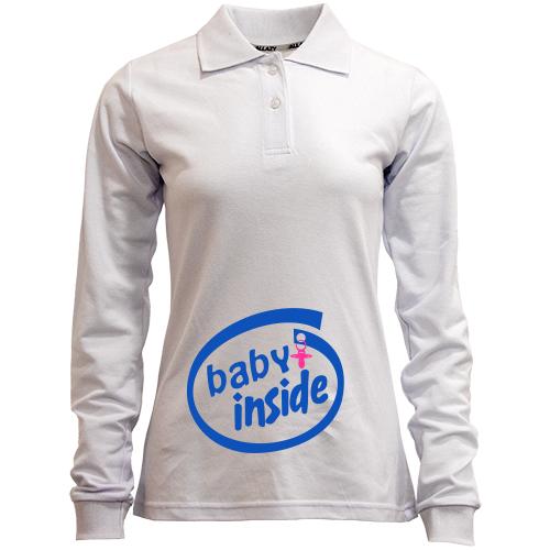 Лонгслів поло Baby Inside