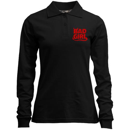 Лонгслив поло Bad girl