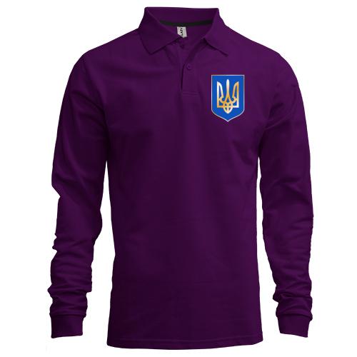 Лонгслив поло с гербом Украины (2)