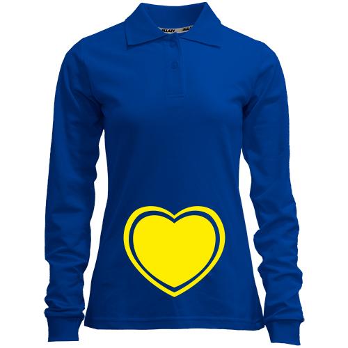 Лонгслив поло Сердце 2