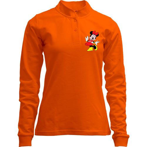 Лонгслив поло со стойкой Minie Mouse 2