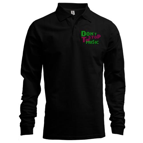 Лонгслів поло Dont stop the music