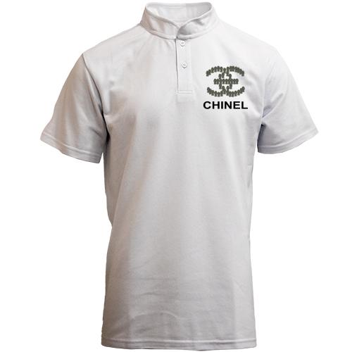 Футболка з коміром стійкою CHINEL