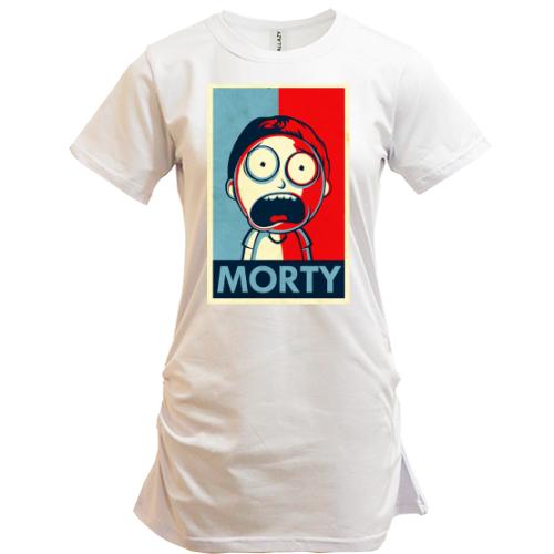 Подовжена футболка з Морти
