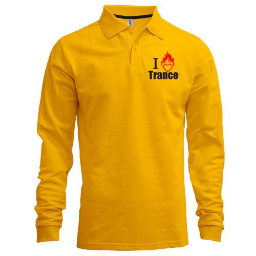 Лонгслів поло I love Trance (3)