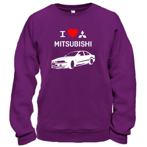 Свитшот I love mitsubishi