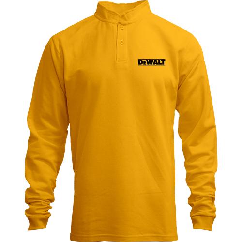 Лонгслив поло со стойкой DeWalt (мини лого)