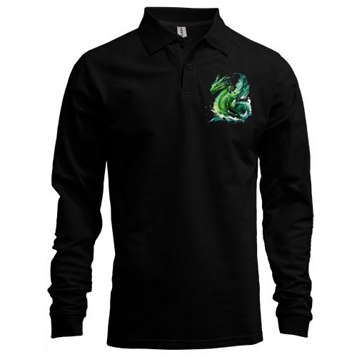Лонгслів поло Green Dragon Art (2)