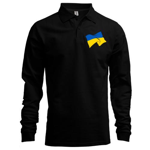 Лонгслив поло Украинское знамя