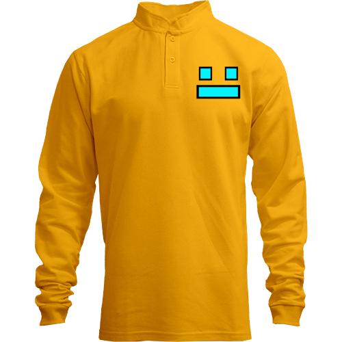 Лонгслів поло зі стійкою «Geometry Dash Smile»