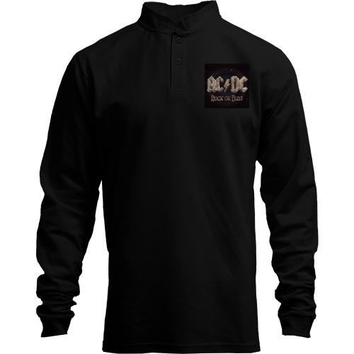 Лонгслив поло со стойкой AC/DC Rock or Bust
