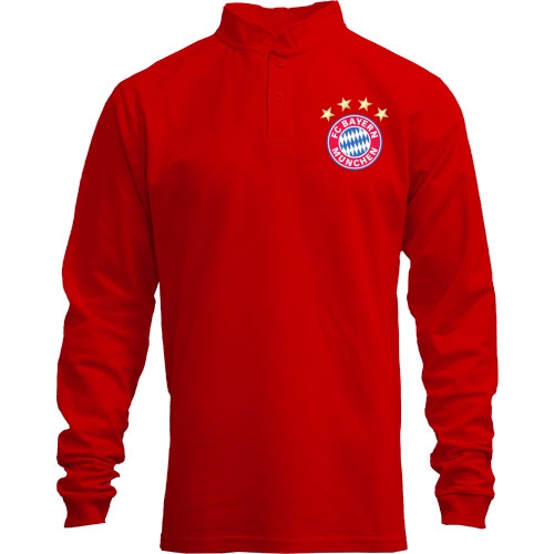 Лонгслів поло зі стійкою FC Bayern