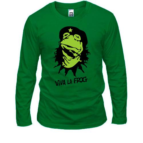 Лонгслив с лягушкой  Viva la Frog