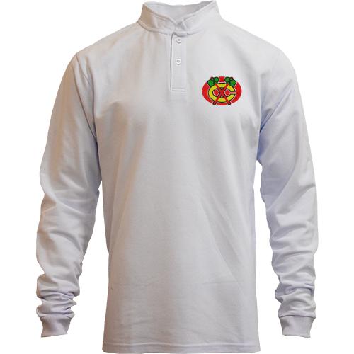 Лонгслів поло зі стійкою Chicago Blackhawks (2)
