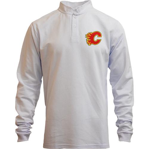 Лонгслів поло зі стійкою Calgary Flames