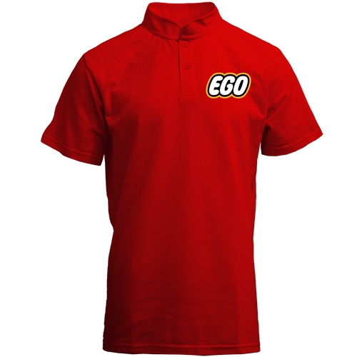 Футболка с воротником стойкой EGO
