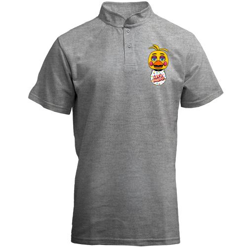 Футболка с воротником стойкой FNAF Chica