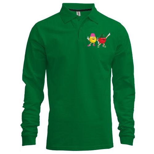 Лонгслив поло 