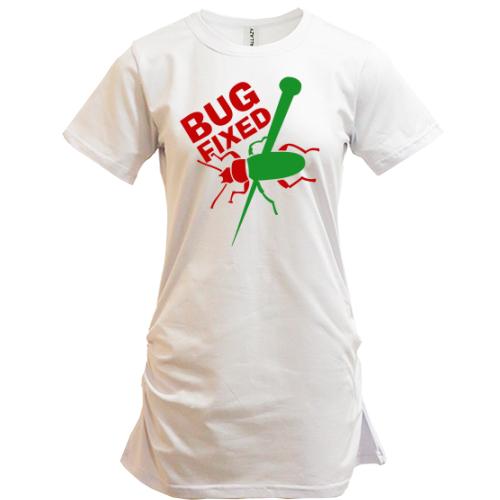 Подовжена футболка з жуком Bug fixed