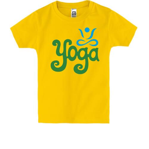 Дитяча футболка з написом Yoga
