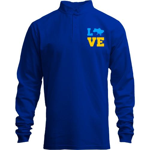Лонгслів поло зі стійкою Love Ukraine (2)