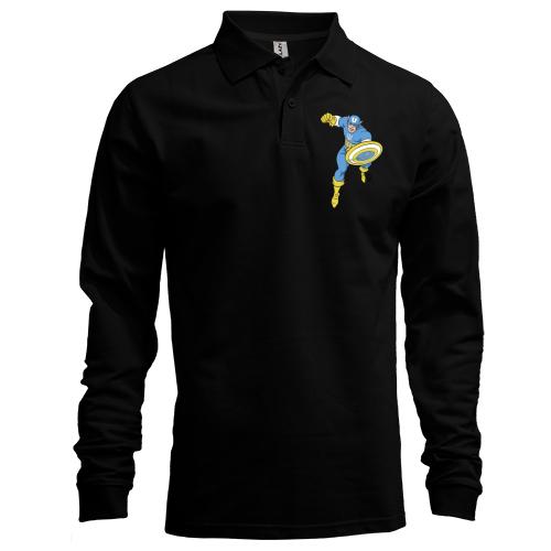 Лонгслив поло Captain Ukraine