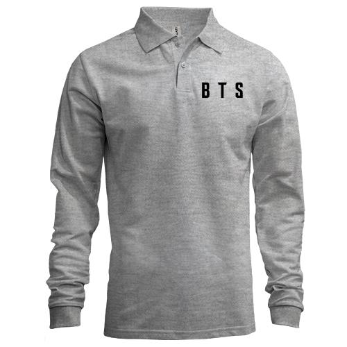 Лонгслів поло BTS (напис)