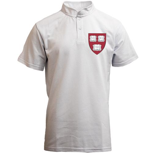Футболка з коміром стійкою Harvard logo mini