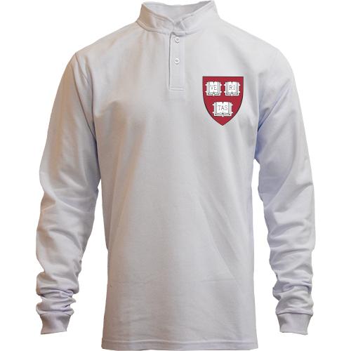 Лонгслив поло со стойкой Harvard logo mini